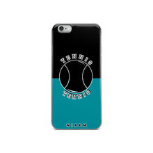 Load image into Gallery viewer, Tennis iPhone Case (Black &amp; Blue 3)