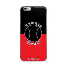 Load image into Gallery viewer, Tennis iPhone Case (Black &amp; Red 1)