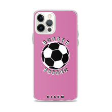Load image into Gallery viewer, Soccer iPhone Case (Pink 1)