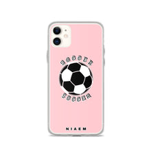 Load image into Gallery viewer, Soccer iPhone Case (Pink 3)
