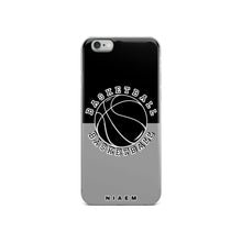 Load image into Gallery viewer, Basketball iPhone Case (Black &amp; Grey 1)