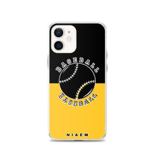 Load image into Gallery viewer, Baseball iPhone Case (Black &amp; Yellow)