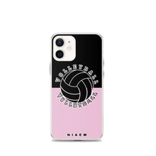 Load image into Gallery viewer, Volleyball iPhone Case (Black &amp; Pink 4)