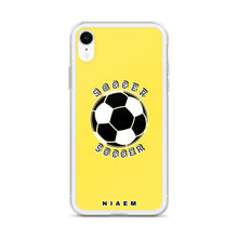 Load image into Gallery viewer, Soccer iPhone Case (Yellow 1)