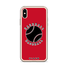 Load image into Gallery viewer, Baseball iPhone Case (Red)