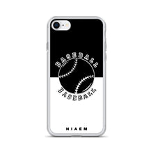 Load image into Gallery viewer, Baseball iPhone Case (Black &amp; White)