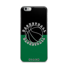 Load image into Gallery viewer, Basketball iPhone Case (Black &amp; Green 1)