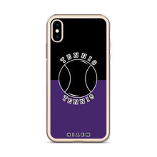 Load image into Gallery viewer, Tennis iPhone Case (Black &amp; Purple)