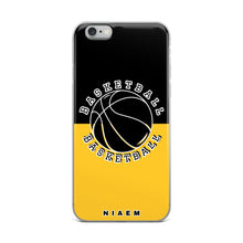 Load image into Gallery viewer, Basketball iPhone Case (Black &amp; Yellow)