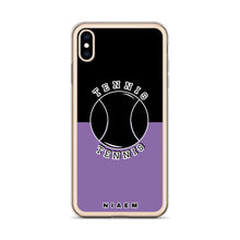 Load image into Gallery viewer, Tennis iPhone Case (Black &amp; Purple 1)