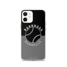 Load image into Gallery viewer, Baseball iPhone Case (Black &amp; Grey)