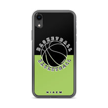 Load image into Gallery viewer, Basketball iPhone Case (Black &amp; Green 3)