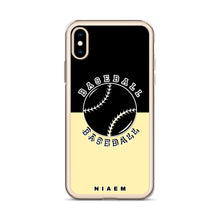 Load image into Gallery viewer, Baseball iPhone Case (Black &amp; Yellow 2)