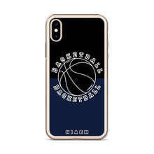 Load image into Gallery viewer, Basketball iPhone Case (Black &amp; Navy)
