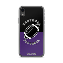 Load image into Gallery viewer, American Football iPhone Case (Black &amp; Purple)