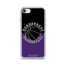 Load image into Gallery viewer, Basketball iPhone Case (Black &amp; Purple)