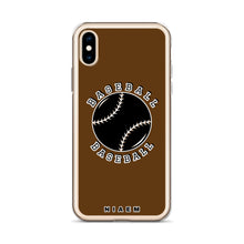 Load image into Gallery viewer, Baseball iPhone Case (Brown)