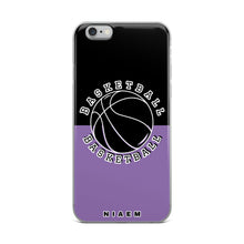 Load image into Gallery viewer, Basketball iPhone Case (Black &amp; Purple 1)