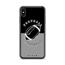 Load image into Gallery viewer, American Football iPhone Case (Black &amp; Grey 1)