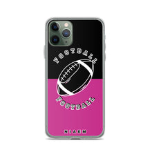 Load image into Gallery viewer, American Football iPhone Case (Black &amp; Pink)