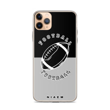Load image into Gallery viewer, American Football iPhone Case (Black &amp; Grey 2)