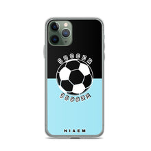 Load image into Gallery viewer, Soccer iPhone Case (Black &amp; Blue 6)
