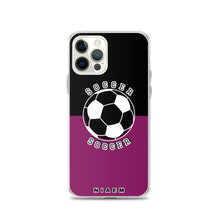 Load image into Gallery viewer, Soccer iPhone Case (Black &amp; Pink 6)