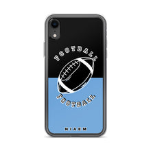 Load image into Gallery viewer, American Football iPhone Case (Black &amp; Blue 1)