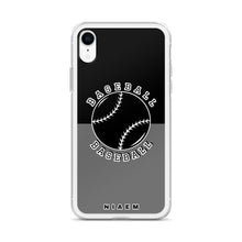 Load image into Gallery viewer, Baseball iPhone Case (Black &amp; Grey)