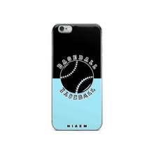 Load image into Gallery viewer, Baseball iPhone Case (Black &amp; Blue 6)
