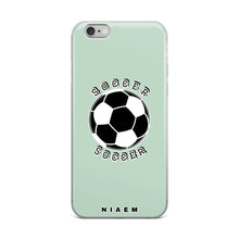 Load image into Gallery viewer, Soccer iPhone Case (Green 5)
