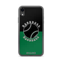 Load image into Gallery viewer, Baseball iPhone Case (Black &amp; Green 1)