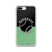 Load image into Gallery viewer, Baseball iPhone Case (Black &amp; Green 4)