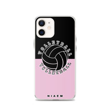 Load image into Gallery viewer, Volleyball iPhone Case (Black &amp; Pink 4)