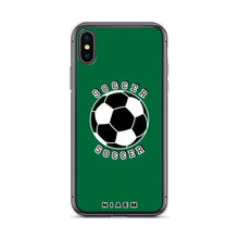 Load image into Gallery viewer, Soccer iPhone Case (Green 1)