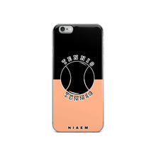 Load image into Gallery viewer, Tennis iPhone Case (Black &amp; Orange 2)