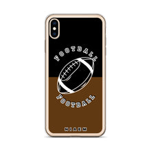 Load image into Gallery viewer, American Football iPhone Case (Black &amp; Brown)