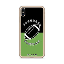 Load image into Gallery viewer, American Football iPhone Case (Black &amp; Green)