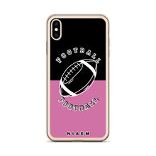 Load image into Gallery viewer, American Football iPhone Case (Black &amp; Pink 1)