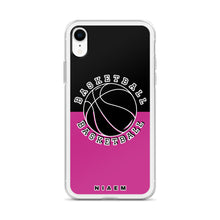 Load image into Gallery viewer, Basketball iPhone Case (Black &amp; Pink)