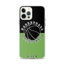 Load image into Gallery viewer, Basketball iPhone Case (Black &amp; Green)