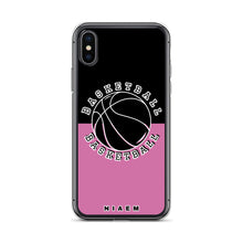Load image into Gallery viewer, Basketball iPhone Case (Black &amp; Pink 1)