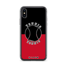 Load image into Gallery viewer, Tennis iPhone Case (Black &amp; Red)