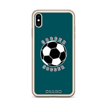 Load image into Gallery viewer, Soccer iPhone Case (Blue 4)