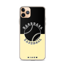 Load image into Gallery viewer, Baseball iPhone Case (Black &amp; Yellow 2)