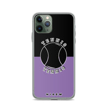 Load image into Gallery viewer, Tennis iPhone Case (Black &amp; Purple 1)