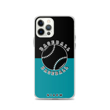 Load image into Gallery viewer, Baseball iPhone Case (Black &amp; Blue 3)