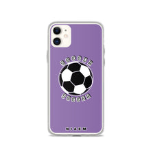 Load image into Gallery viewer, Soccer iPhone Case (Purple 1)