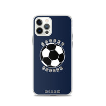 Load image into Gallery viewer, Soccer iPhone Case (Navy)