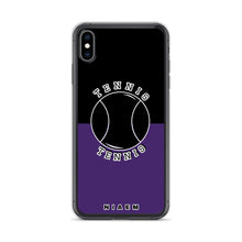 Load image into Gallery viewer, Tennis iPhone Case (Black &amp; Purple)